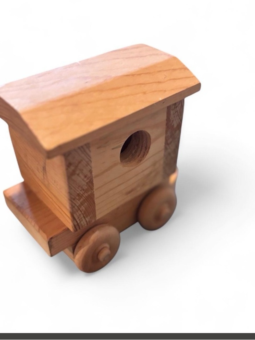 Handmade wooden train set with 4 pieces. #wooden #handmade - Picture 6 of 7